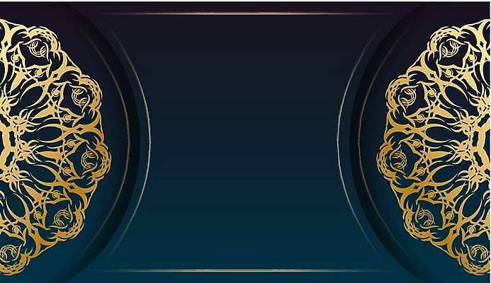 EPS 해외이미지 문양 디자인 백그라운드 일러스트 프레임 사람없음 금색 화려 고급 남색 카피스페이스 국경 해외일러스트 컬러 컨셉 공백 파일형식 벡터 이미지허브