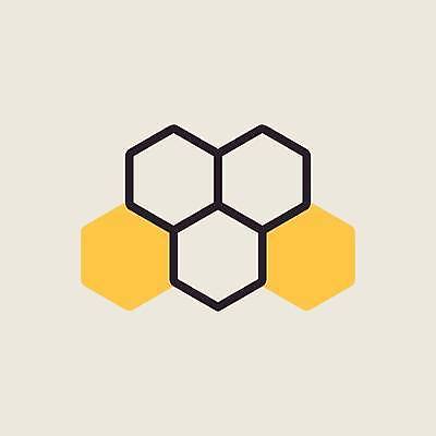 EPS 해외이미지 일러스트 사람없음 노란색 육각형 벌집 해외일러스트 도형 컬러 파일형식 벡터 이미지허브