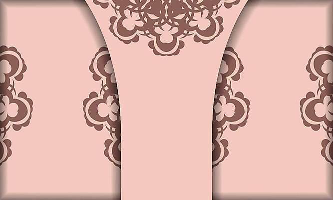 EPS 해외이미지 문양 분홍색 일러스트 프레임 사람없음 화려 고급 빅토리아 카피스페이스 해외일러스트 컬러 컨셉 공백 파일형식 벡터 이미지허브