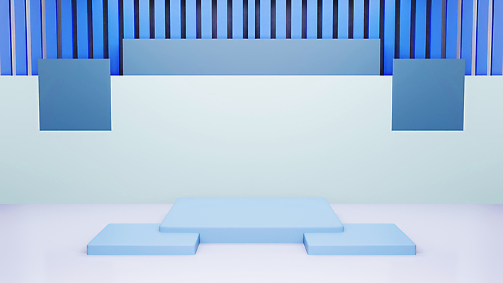 JPG 해외이미지 일러스트 사람없음 파란색 3D 사각형 심플 단상 해외일러스트 해외포토 포토 도형 컬러 디지털합성 파일형식 이미지허브