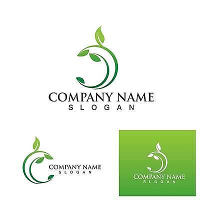 EPS 해외이미지 디자인 잎 일러스트 사람없음 초록색 심볼 에코 유기농 엘리먼트 해외일러스트 식물 웰빙 컬러 환경 파일형식 벡터 이미지허브