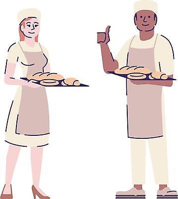 EPS 해외이미지 백인 직업 캐릭터 모자 커플 여자 남자 유니폼 일러스트 노동자 쟁반 요리 서기 사람 성인 주방 요식업 식당 요리사 앞치마 빵집 흰색 레인지 업무 플랫 만화 굽기 종업원 직원 서비스 윤곽 고립 고용 번 인원 제빵사 페스츄리 해외일러스트 일러캐릭터 서양인 잡화 옷 산업 빵 컬러 관계 모션 상점 가전제품 구직 작업 구이 채용 파일형식 벡터 이미지허브