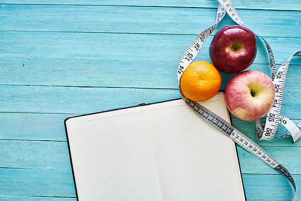 포토 JPG 해외이미지 무료이미지 다이어트 과일 줄자 건강 사람없음 공책 사과 카피스페이스 해외포토 문구용품 자 공백 파일형식 이미지허브