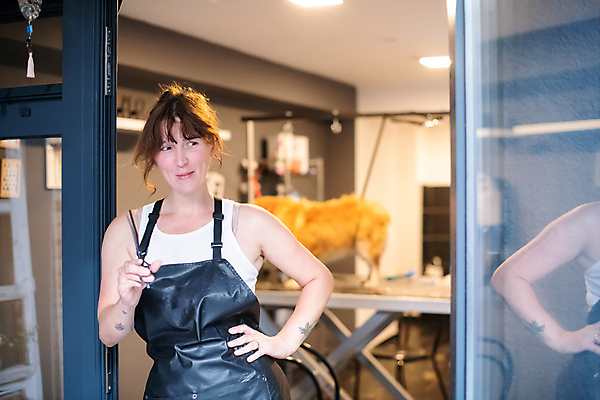 포토 JPG 해외이미지 한마리 응시 여자 반려견 허리손 실내 한명 들기 상반신 성인 앞모습 아웃포커스 반사 손들기 문 귀여움 기댐 앞치마 강아지 미용가위 애견미용 애견미용사 성인여자한명만 해외포토 1 시선 뷰포인트 포즈 컨셉 모션 가위_도구 촬영기법 사람 내부 반려동물 뷰티 미용용품 개 미용사 여자한명만 성인여자만 파일형식 이미지허브