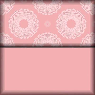 EPS 해외이미지 문양 분홍색 일러스트 프레임 사람없음 화려 고급 빅토리아 카피스페이스 해외일러스트 컬러 컨셉 공백 파일형식 벡터 이미지허브