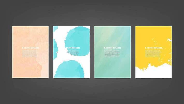 EPS 해외이미지 디자인 배너 백그라운드 일러스트 추상 사람없음 세로 세트 해외일러스트 무늬 파일형식 벡터 이미지허브