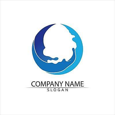 EPS 해외이미지 디자인 파도 일러스트 비즈니스 추상 사람없음 파란색 심볼 웨이브 해외일러스트 바다 컬러 무늬 파일형식 벡터 이미지허브