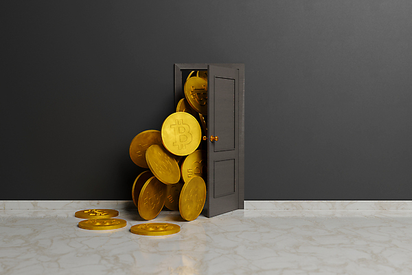 포토 JPG 해외이미지 사람없음 3D 문 동전 회색 금색 가상화폐 해외포토 컬러 돈 디지털합성 파일형식 이미지허브