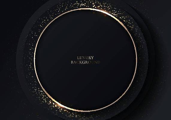 EPS 해외이미지 디자인 곡선 일러스트 추상 프레임 사람없음 그래픽 검은색 금색 고급 우아함 원형프레임 VIP 엘리먼트 해외일러스트 선 컬러 컨셉 무늬 원형 파일형식 벡터 이미지허브