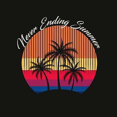 EPS 해외이미지 디자인 일러스트 사람없음 여름 컬러풀 야자수 원형 심볼 해외일러스트 도형 나무 계절 컬러 파일형식 벡터 이미지허브