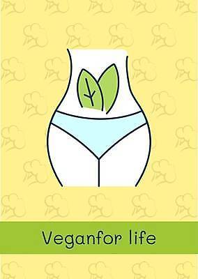 EPS 해외이미지 템플릿 잎 일러스트 신체부위 노란색 허리 채식 비건 해외일러스트 식물 컬러 사람 채식주의자 파일형식 벡터 이미지허브