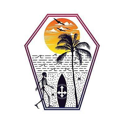 EPS 해외이미지 디자인 물결 바다 일러스트 조류 해골 사람없음 야자수 태양 서핑보드 심볼 해외일러스트 자연요소 나무 동물 뼈 보드_스포츠 파일형식 벡터 이미지허브