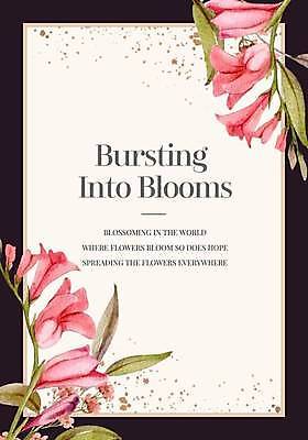 EPS 해외이미지 꽃 포스터 분홍색 잎 일러스트 사람없음 검은색 분위기 손그림 감성 베이지색 포스터템플릿 해외일러스트 식물 템플릿 컬러 컨셉 파일형식 벡터 이미지허브