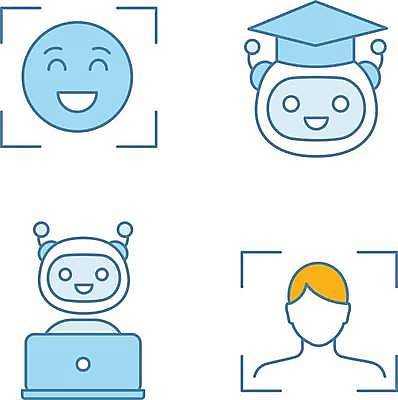 EPS 해외이미지 클립아트 디자인 감정 얼굴 컨셉 인터넷 일러스트 파란색 노트북 학습 컴퓨터 세트 픽토그램 디지털 교사 자료 웹 기계 어플리케이션 큼 만화 가득함 심볼 로봇 그림 팩 혁명 고립 깊이 데이터베이스 소프트웨어 인공 지능 탐지 항목 스타일 해외일러스트 직업 교육 컬러 신체부위 전자제품 화장품 크기 파일형식 벡터 사람 뷰티 이미지허브