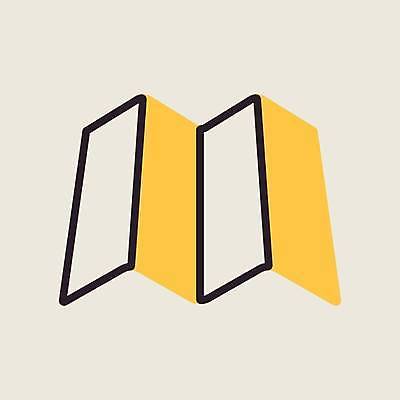 EPS 해외이미지 디자인 지도 일러스트 사람없음 노란색 해외일러스트 컬러 파일형식 벡터 이미지허브