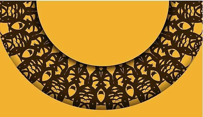 EPS 해외이미지 디자인 백그라운드 패턴 일러스트 사람없음 노란색 화려 해외일러스트 컬러 컨셉 무늬 파일형식 벡터 이미지허브