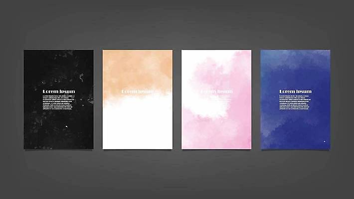 EPS 해외이미지 디자인 배너 백그라운드 일러스트 추상 사람없음 세로 세트 해외일러스트 무늬 파일형식 벡터 이미지허브