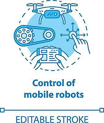 EPS 해외이미지 손 하늘색 일러스트 모바일 들기 신체부위 스마트폰 기계 터치 관리자 드론 소프트웨어 원격조종 조종실 프로그램 해외일러스트 모션 사람 파란색 핸드폰 스마트기기 파일형식 벡터 이미지허브