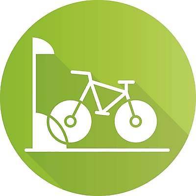 EPS 해외이미지 일러스트 사람없음 초록색 자전거 원형 자전거주차 자전거주차장 해외일러스트 도형 컬러 바이크 주차 주차장 파일형식 벡터 이미지허브