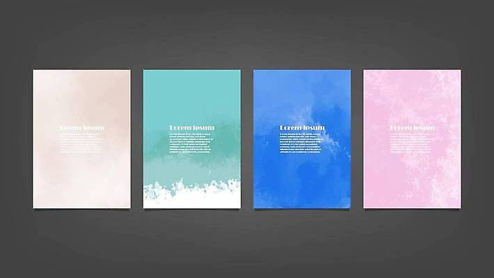 EPS 해외이미지 디자인 배너 백그라운드 일러스트 추상 사람없음 세로 세트 해외일러스트 무늬 파일형식 벡터 이미지허브