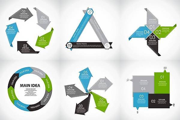 EPS 해외이미지 일러스트 비즈니스 그래프 사람없음 인포그래픽 회색 스마트 해외일러스트 컬러 컨셉 파일형식 벡터 이미지허브