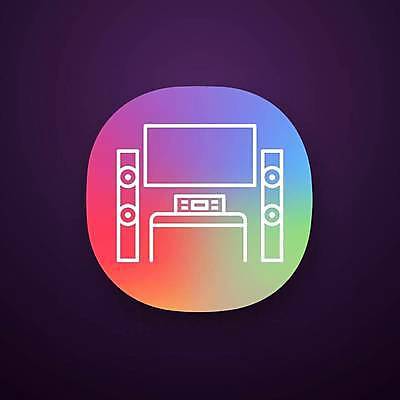 EPS 해외이미지 일러스트 사람없음 컬러풀 텔레비전 가전제품 어플리케이션 그라데이션 해외일러스트 컬러 전자제품 파일형식 벡터 이미지허브