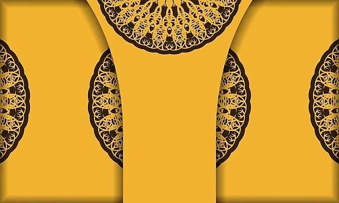 EPS 해외이미지 디자인 백그라운드 패턴 일러스트 사람없음 노란색 화려 해외일러스트 컬러 컨셉 무늬 파일형식 벡터 이미지허브