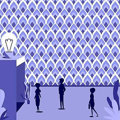 EPS 해외이미지 전신 식물 여자 남자 백그라운드 일러스트 프레임 성인 세명 전구모양 카피스페이스 해외일러스트 모양 전구 사람 공백 파일형식 벡터 이미지허브