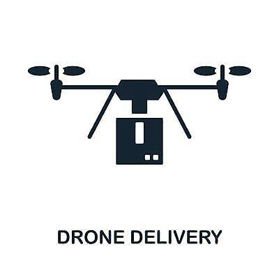 EPS 해외이미지 일러스트 사람없음 상자 배송 서비스 택배 택배상자 드론 무인택배 해외일러스트 운송업 무인기계 파일형식 벡터 이미지허브