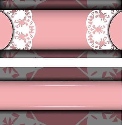 EPS 해외이미지 문양 분홍색 일러스트 프레임 사람없음 화려 고급 빅토리아 카피스페이스 해외일러스트 레이스천 컬러 컨셉 공백 직물 파일형식 벡터 이미지허브