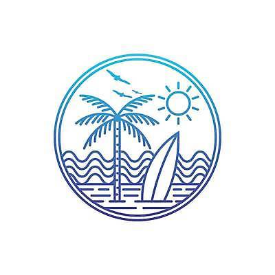 EPS 해외이미지 물결 바다 라인일러스트 일러스트 조류 사람없음 여름 야자수 태양 서핑보드 원형 심볼 라인아트 해외일러스트 자연요소 도형 나무 동물 계절 선 보드_스포츠 파일형식 벡터 이미지허브