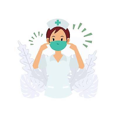 EPS 해외이미지 캐릭터 손 여자 얼굴 컨셉 일러스트 성공 건강 가면 안전 사람 건강관리 고통 간호사 흰색 열 바이러스 보호 질병 만화 감염 고립 돌봄 인플루엔자 해외일러스트 일러캐릭터 감정 컬러 의학 모션 관리 신체부위 의료진 파일형식 벡터 이미지허브