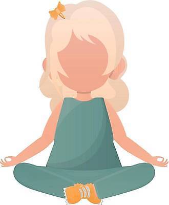 EPS 해외이미지 전신 우먼라이프 여자 어린이 일러스트 요가 휴식 건강 한명 오 편안함 명상 가부좌 소녀한명만 해외일러스트 1 라이프스타일 웰빙 컨셉 사람 앉기 감각 여자한명만 소녀만 파일형식 벡터 이미지허브