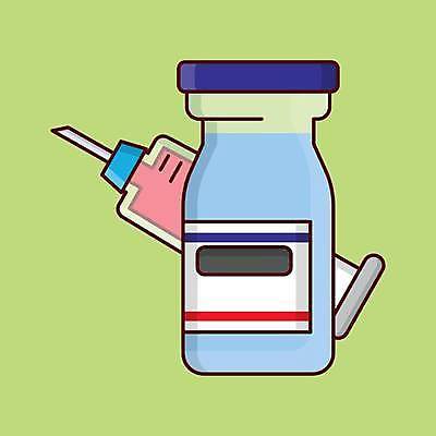 EPS 해외이미지 일러스트 의학 주사기 사람없음 약병 해외일러스트 의료기기 약 병_담는 파일형식 벡터 이미지허브