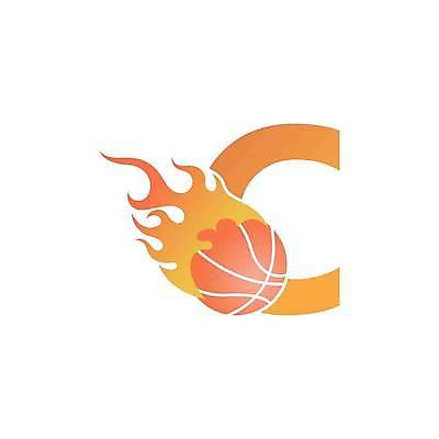 EPS 해외이미지 일러스트 농구 농구공 타이포그라피 사람없음 주황색 심볼 C 해외일러스트 문자 알파벳 컬러 공 구기 파일형식 벡터 이미지허브
