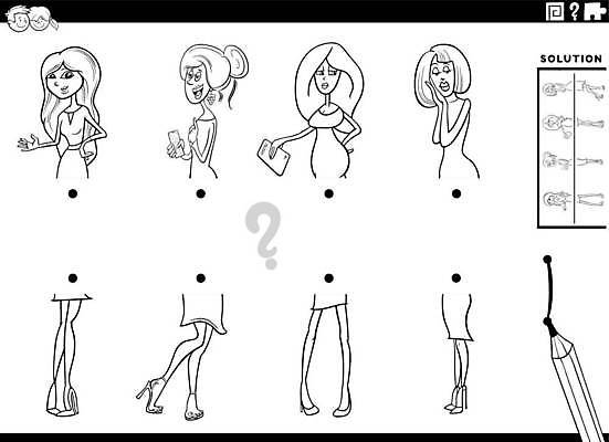 EPS 해외이미지 라이프스타일 디자인 여자 교육 어린이 일러스트 부분 사람 경기 취미 그래픽 책 검은색 유치원 게임 흰색 퍼즐 수수께끼 어플리케이션 연결 만화 그림 페이지 문제집 해결 색칠공부 정확 해외일러스트 스포츠 컬러 컨셉 놀이 생활 학습 색칠 파일형식 벡터 이미지허브