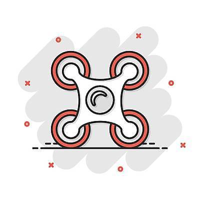 EPS 해외이미지 일러스트 사람없음 카메라 주황색 드론 해외일러스트 컬러 전자제품 파일형식 벡터 이미지허브