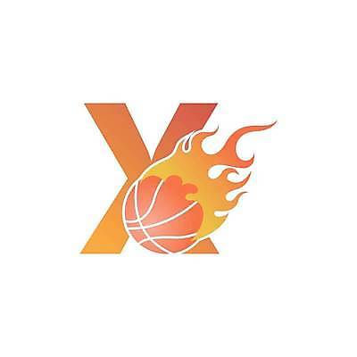 EPS 해외이미지 일러스트 농구 농구공 타이포그라피 사람없음 주황색 X 심볼 해외일러스트 문자 알파벳 컬러 공 구기 파일형식 벡터 이미지허브