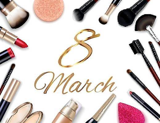 EPS 해외이미지 일러스트 타이포그라피 사람없음 뷰티 화장품 립스틱 화려 립펜슬 메이크업브러쉬 해외일러스트 문자 컨셉 붓 파일형식 벡터 이미지허브