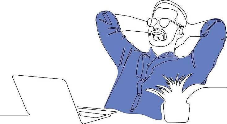 EPS 해외이미지 남자 화분 여유 라인일러스트 일러스트 휴식 한명 상반신 성인 노트북 비즈니스맨 라인아트 손그림 드로잉 성인남자한명만 안경낌 해외일러스트 1 감정 안경 선 컨셉 비즈니스 미술 사람 전자제품 직장인 남자한명만 성인남자만 파일형식 벡터 이미지허브