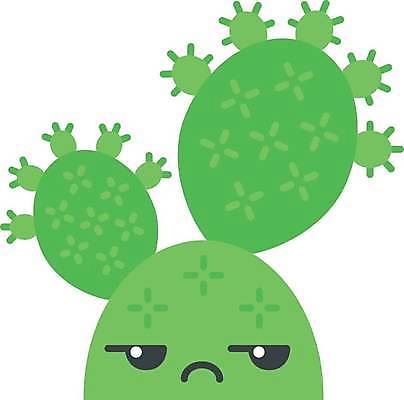 EPS 해외이미지 캐릭터 일러스트 선인장 표정 사람없음 초록색 해외일러스트 일러캐릭터 식물 컬러 파일형식 벡터 이미지허브