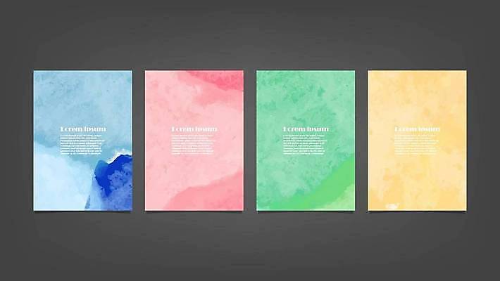 EPS 해외이미지 디자인 배너 백그라운드 일러스트 추상 사람없음 세로 세트 해외일러스트 무늬 파일형식 벡터 이미지허브