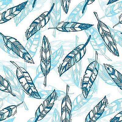 EPS 해외이미지 패턴 일러스트 사람없음 장식 파란색 패턴백그라운드 스케치 깃털 그림 해외일러스트 컬러 백그라운드 무늬 미술 파일형식 벡터 이미지허브
