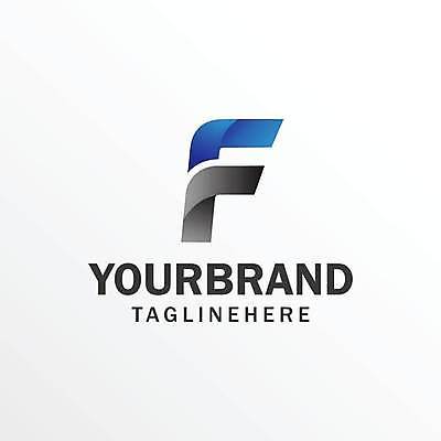 EPS 해외이미지 디자인 일러스트 회사 사람없음 파란색 심볼 F 활자 브랜딩 해외일러스트 알파벳 컬러 비즈니스 활자판 파일형식 벡터 이미지허브