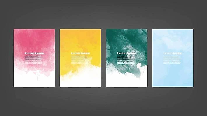 EPS 해외이미지 디자인 배너 백그라운드 일러스트 추상 사람없음 세로 세트 해외일러스트 무늬 파일형식 벡터 이미지허브