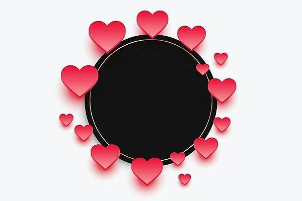 EPS 해외이미지 디자인 행복 백그라운드 일러스트 프레임 사랑 타이포그라피 사람없음 빨간색 낭만 하트 축하 특별함 해외일러스트 모양 문자 감정 컬러 컨셉 파일형식 벡터 이미지허브