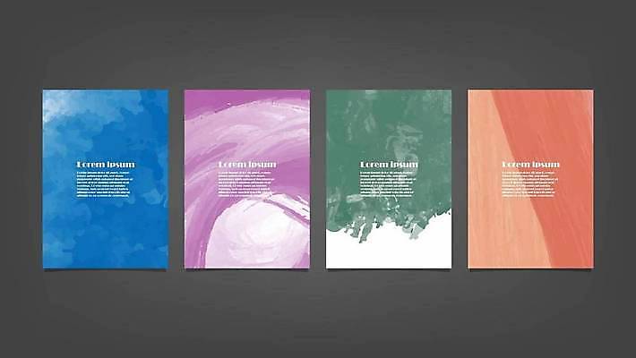 EPS 해외이미지 디자인 배너 백그라운드 일러스트 추상 사람없음 세로 세트 해외일러스트 무늬 파일형식 벡터 이미지허브