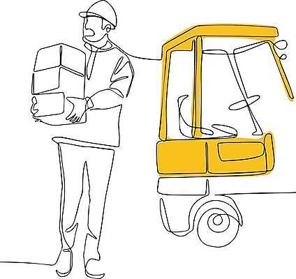 EPS 해외이미지 전신 남자 라인일러스트 일러스트 노동자 한명 서기 들기 성인 상자 운반 라인아트 손그림 드로잉 지게차 얼굴없음 성인남자한명만 해외일러스트 직업 1 선 모션 미술 사람 중장비 남자한명만 성인남자만 파일형식 벡터 이미지허브