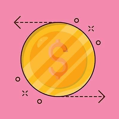 EPS 해외이미지 화살표 돈 일러스트 사람없음 금융 동전 해외일러스트 경제 재산 파일형식 벡터 이미지허브