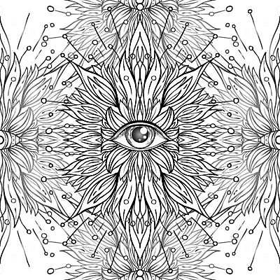 EPS 해외이미지 디자인 백그라운드 꽃무늬 일러스트 사람없음 신비 해외일러스트 꽃 컨셉 무늬 파일형식 벡터 이미지허브